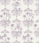 Rousseau Wallpaper - Mulberry on White - 99/9038 - Cole & Son - Premier Wallcovering