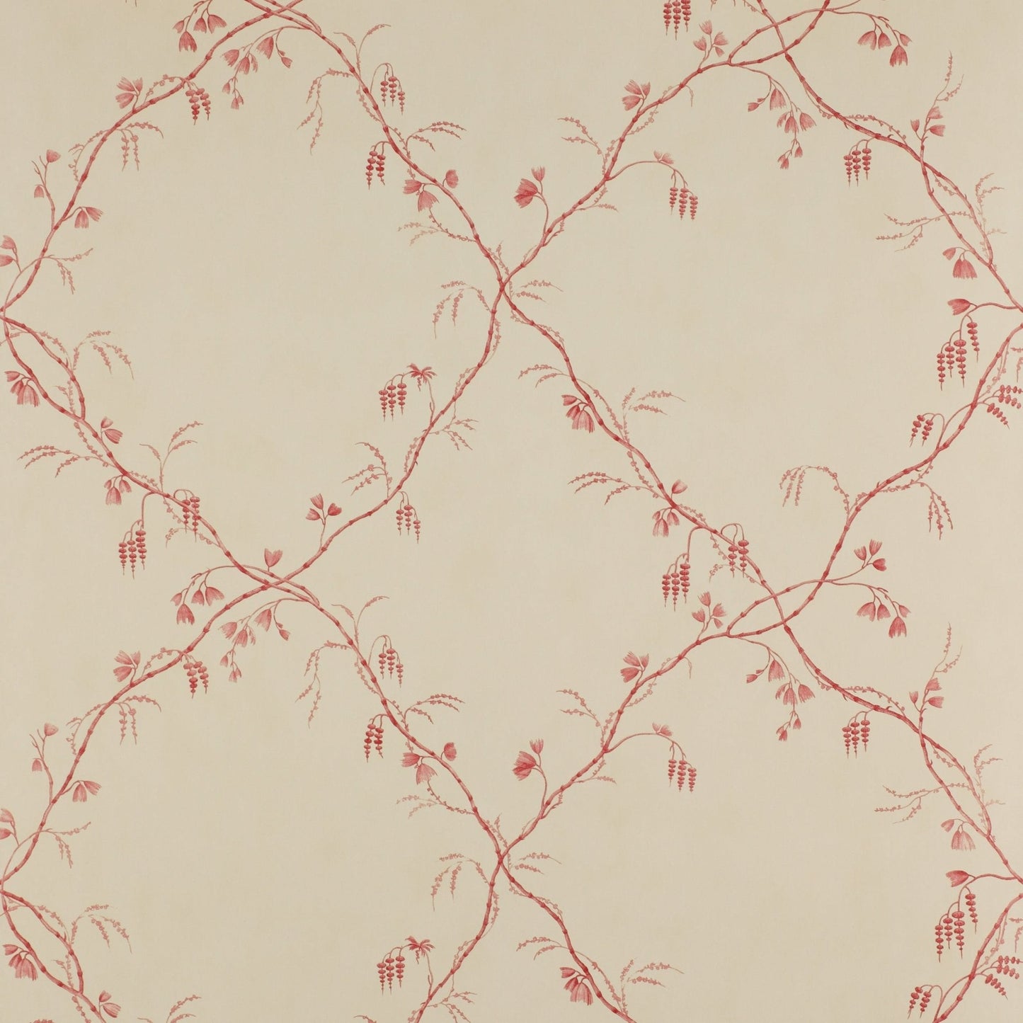 Roussillon Wallpaper - Red - Colefax & Fowler - 07971/01 - Premier Wallcovering