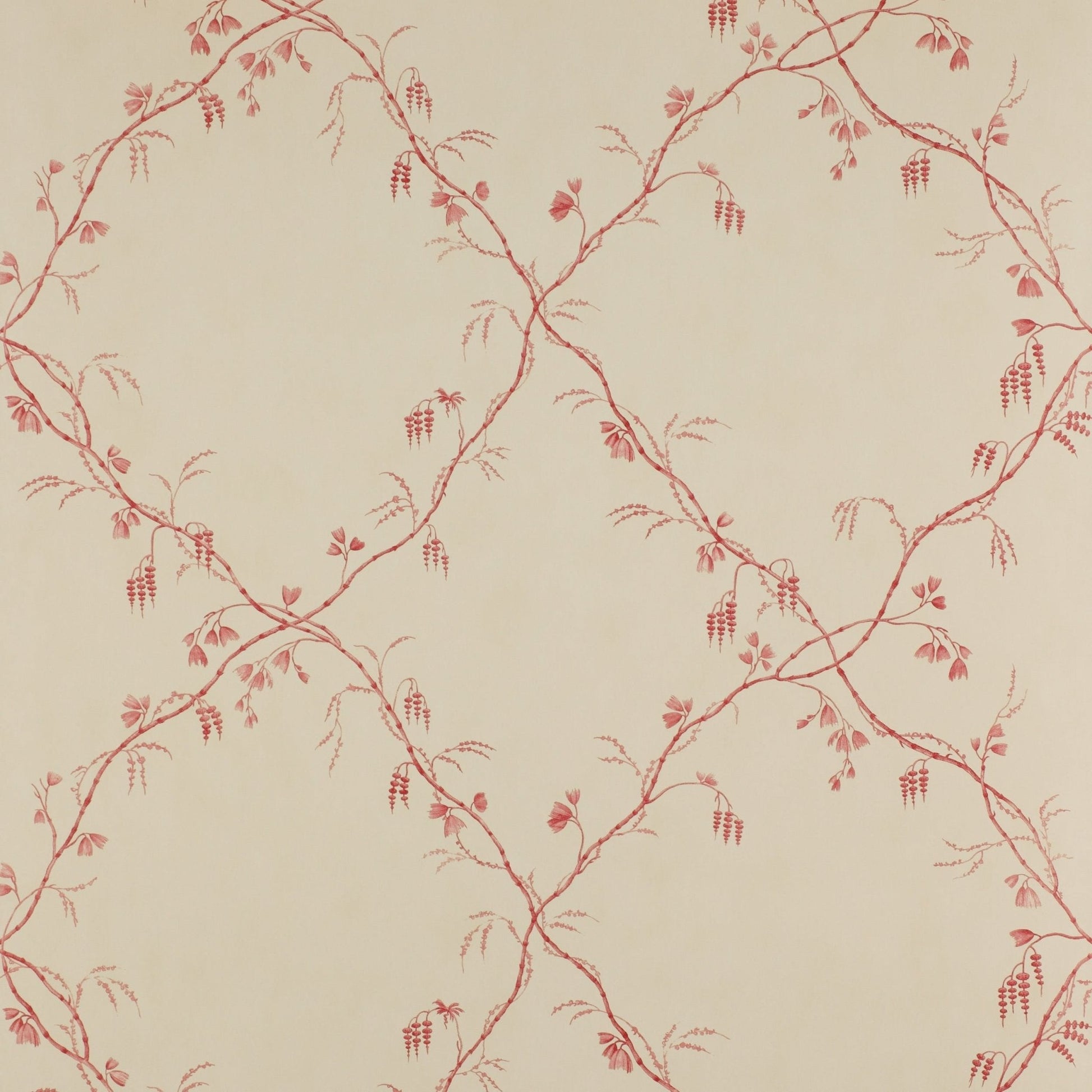 Roussillon Wallpaper - Red - Colefax & Fowler - 07971/01 - Premier Wallcovering