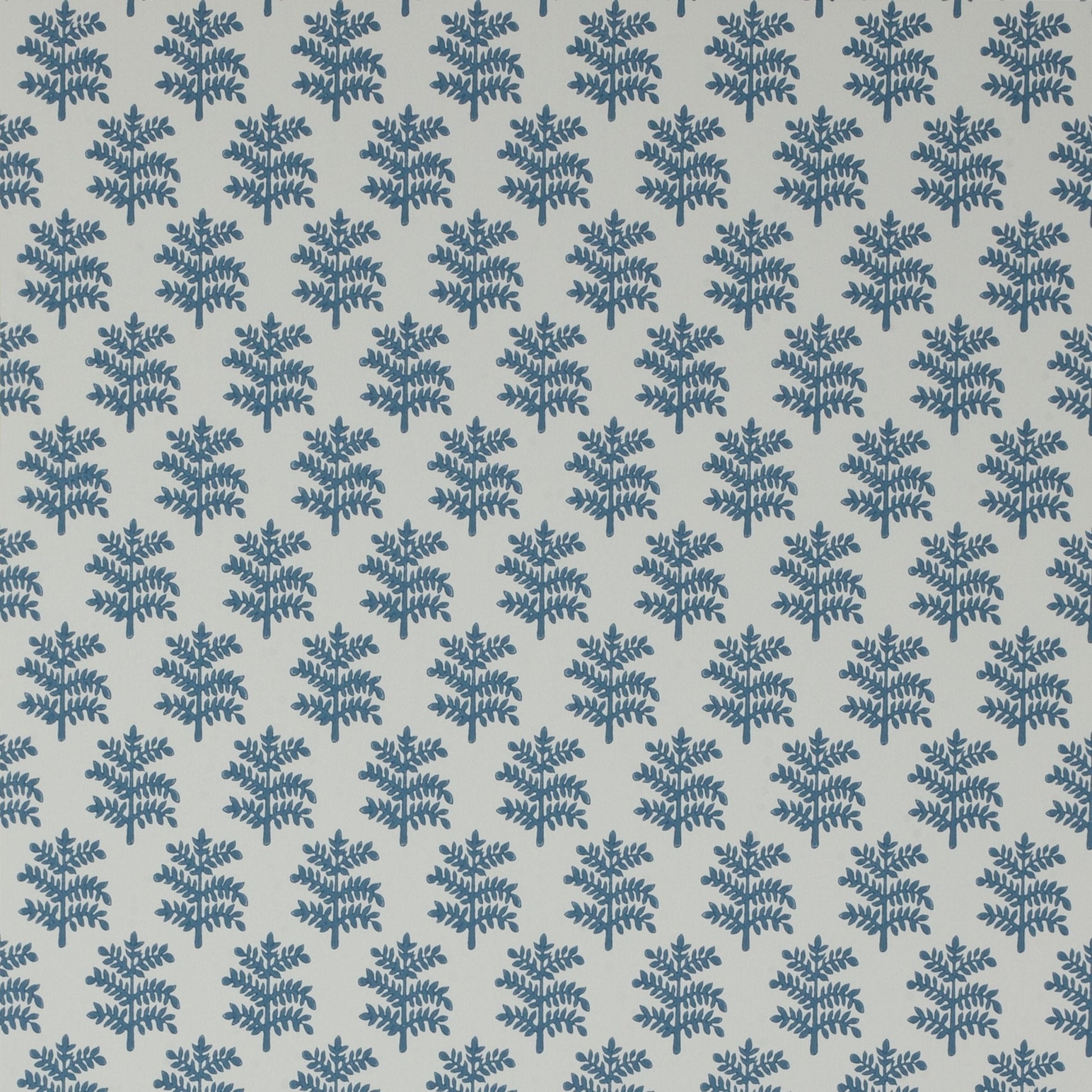 Rowan Wallpaper - Blue - J179W - 05 - Jane Churchill