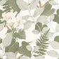 Royal Lily Soliflore Wallpaper - Vert Cendre - Casadeco - 200267212 - Premier Wallcovering