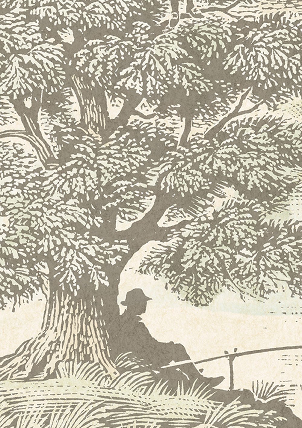 Royal Oak Wallpaper - Aquatint - Lewis & Wood - Premier Wallcovering