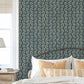 Rubia Wallpaper - Navy - Josephine Munsey - JMW-105201 - Premier Wallcovering