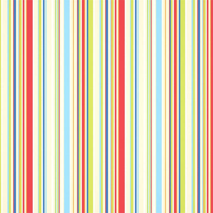 Rush Wallpaper - Strawberry Sailor Blue Apple & Neutrals - Harlequin - HLTF112655