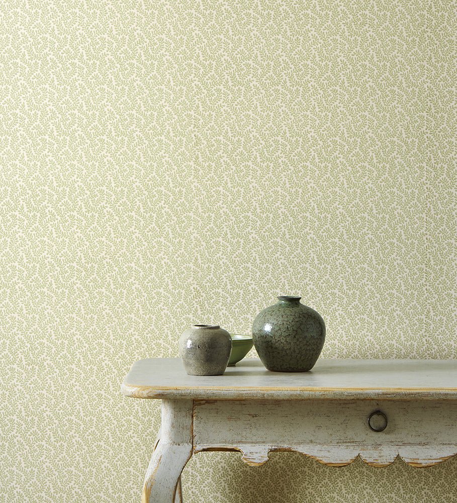 Rushmere Wallpaper - Willow Green - Colefax & Fowler - 07985/07 - Premier Wallcovering