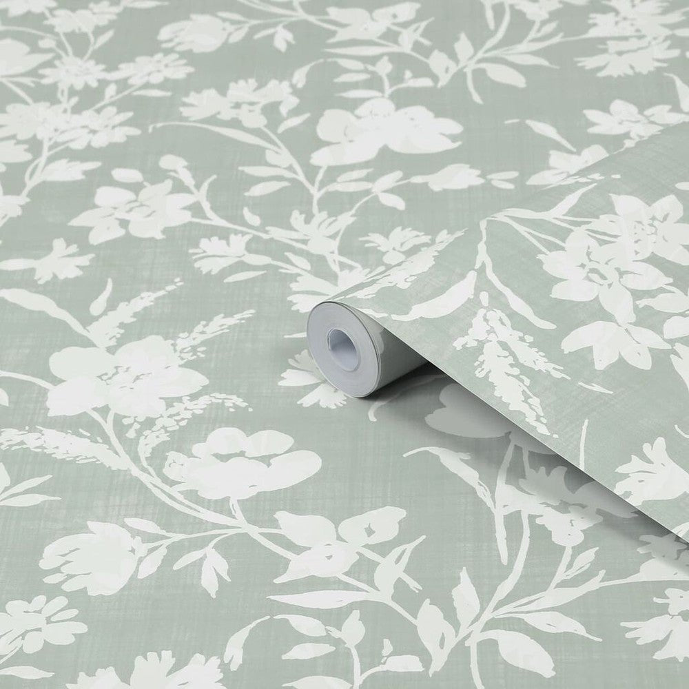 Rye Wallpaper - Sage Green - Laura Ashley - 119855 - Premier Wallcovering