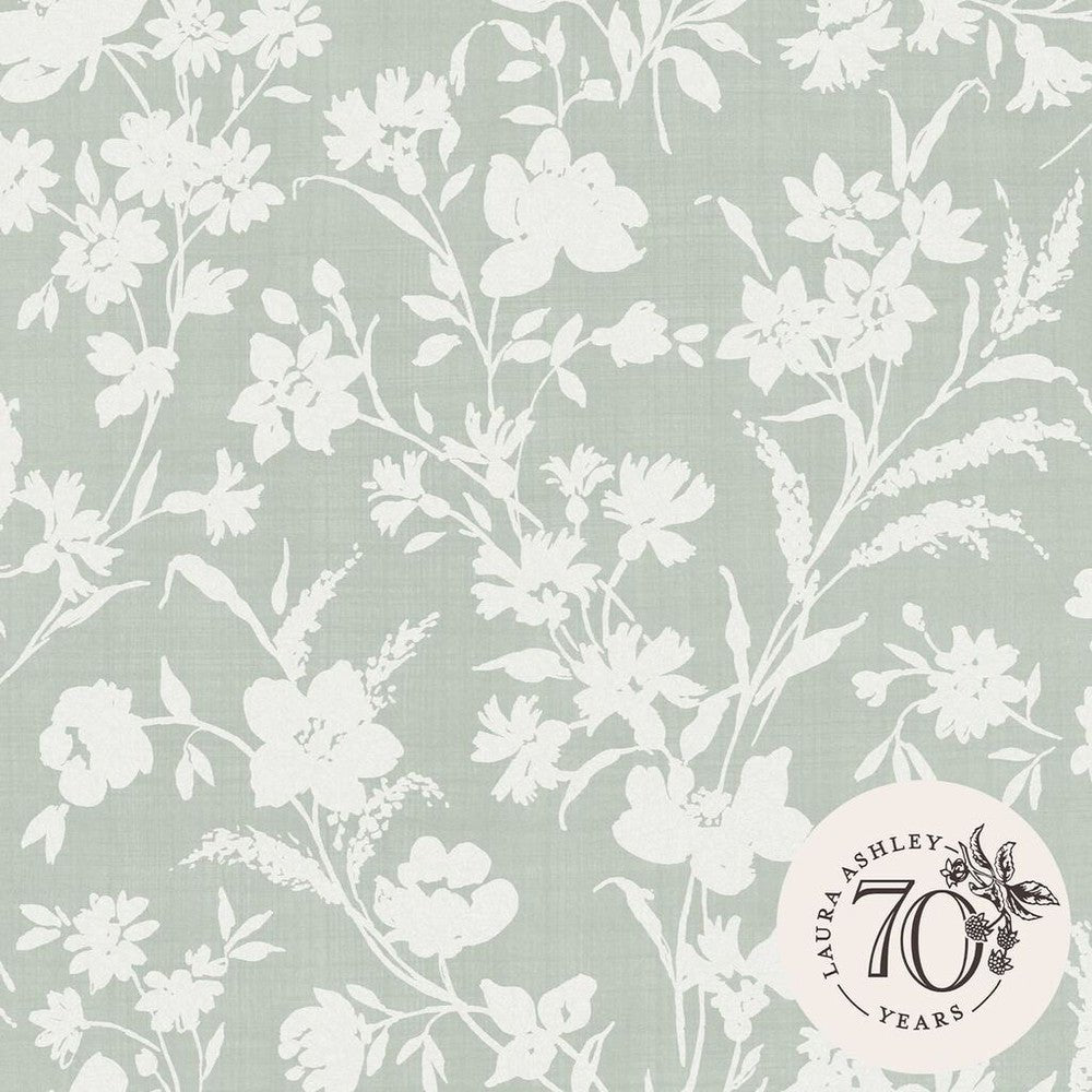 Rye Wallpaper - Sage Green - Laura Ashley - 119855 - Premier Wallcovering