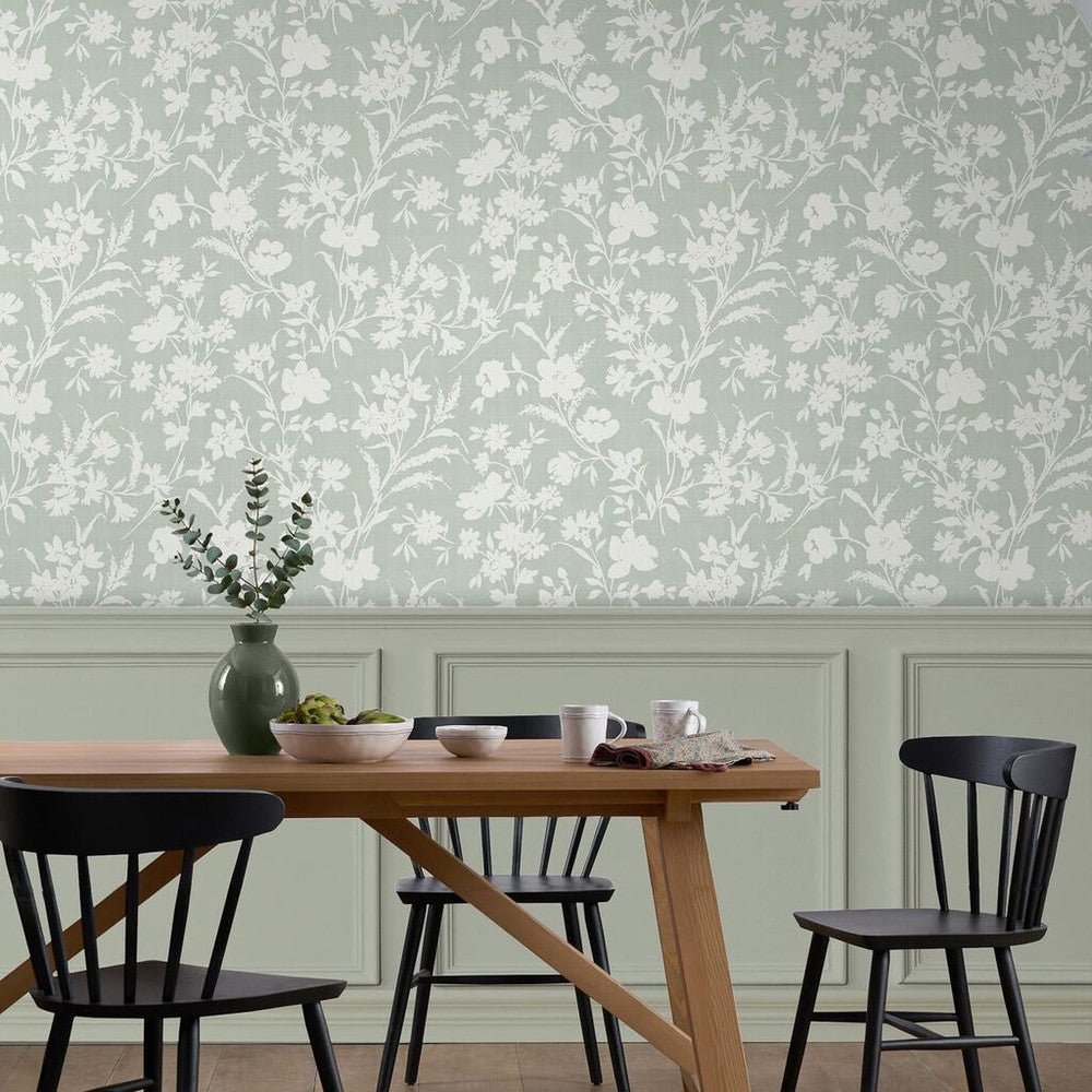 Rye Wallpaper - Sage Green - Laura Ashley - 119855 - Premier Wallcovering