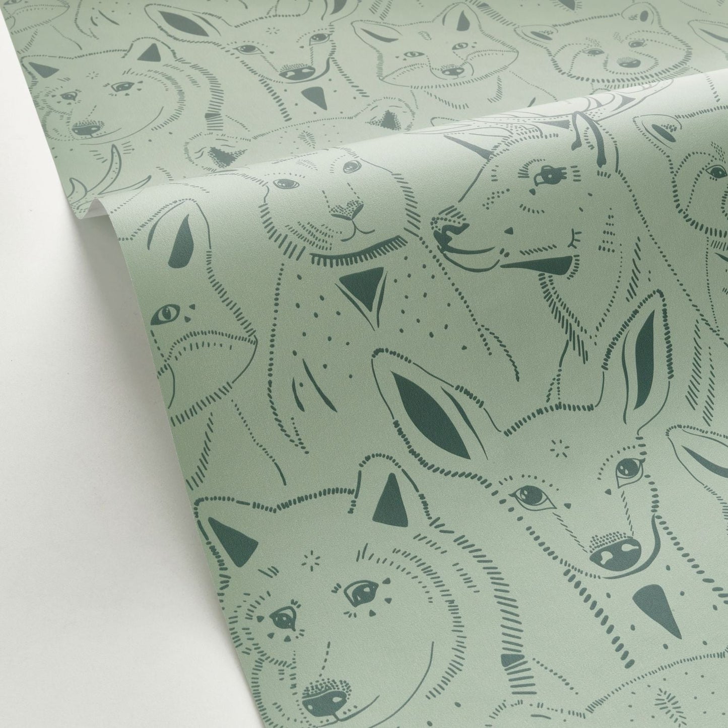 S 'amuser Wallpaper - Vert De Gris - Caselio - 103527270