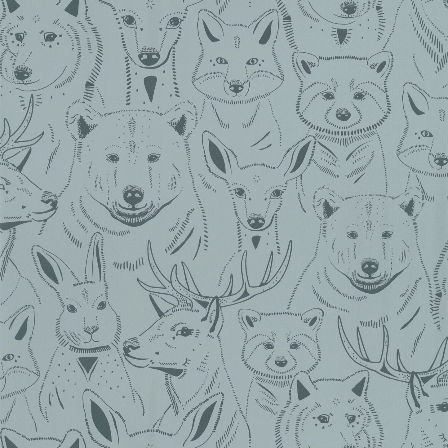 S 'amuser Wallpaper - Bleu Grise - Caselio - 103526090