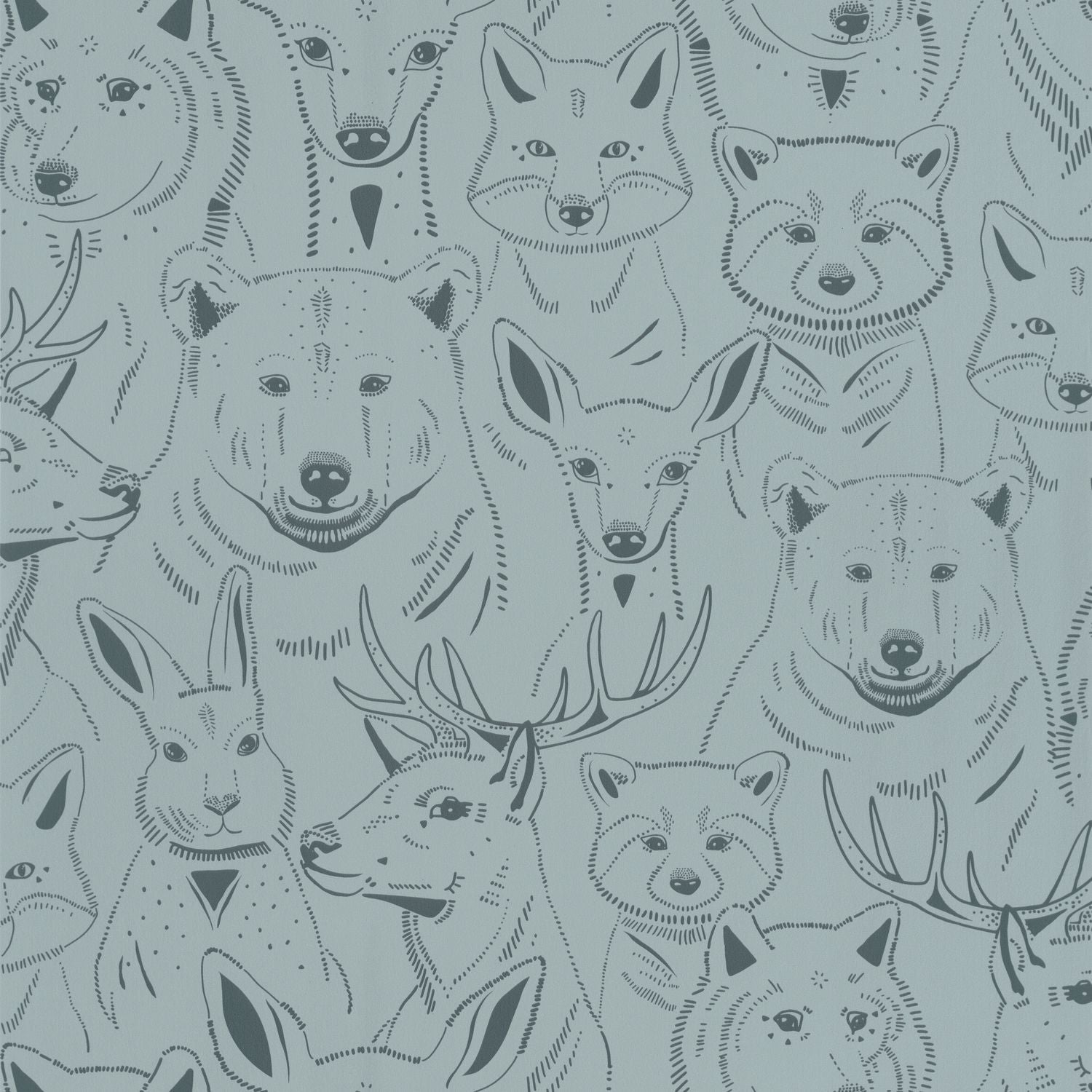 S 'amuser Wallpaper - Bleu Grise - Caselio - 103526090