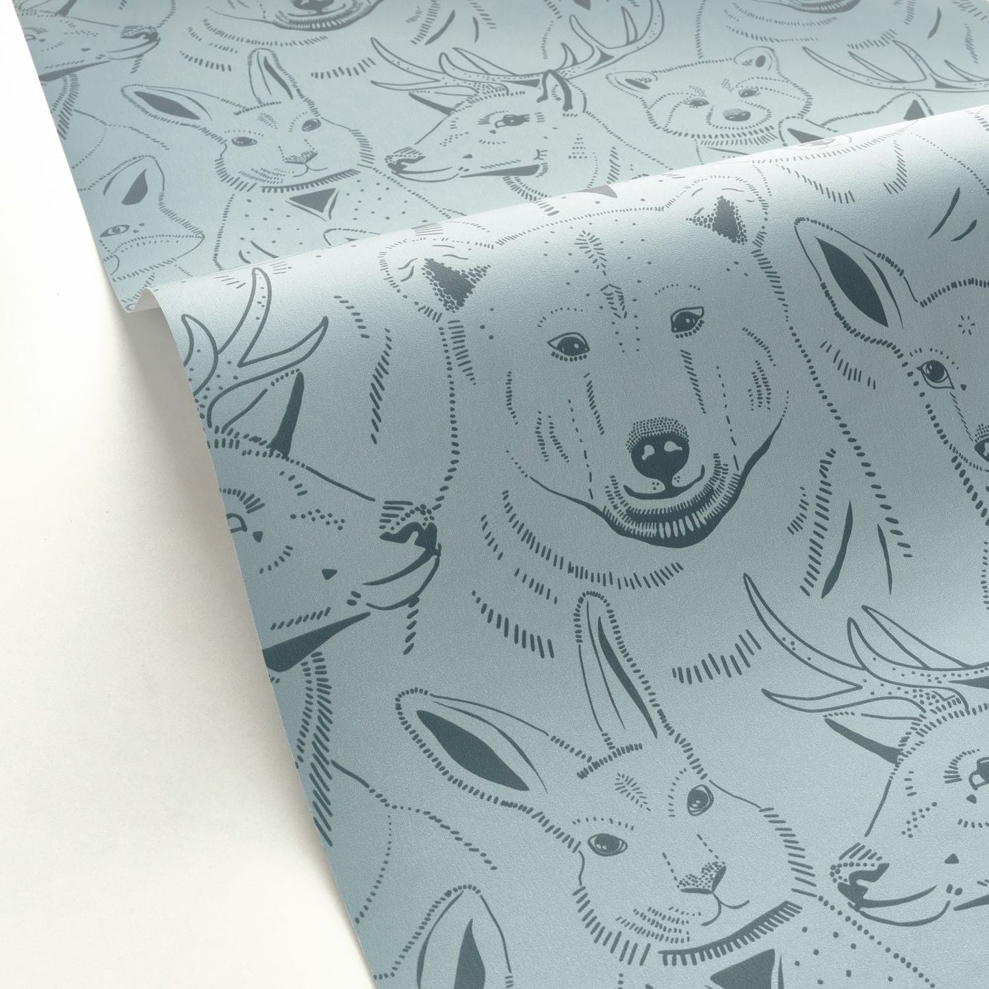 S 'amuser Wallpaper - Bleu Grise - Caselio - 103526090