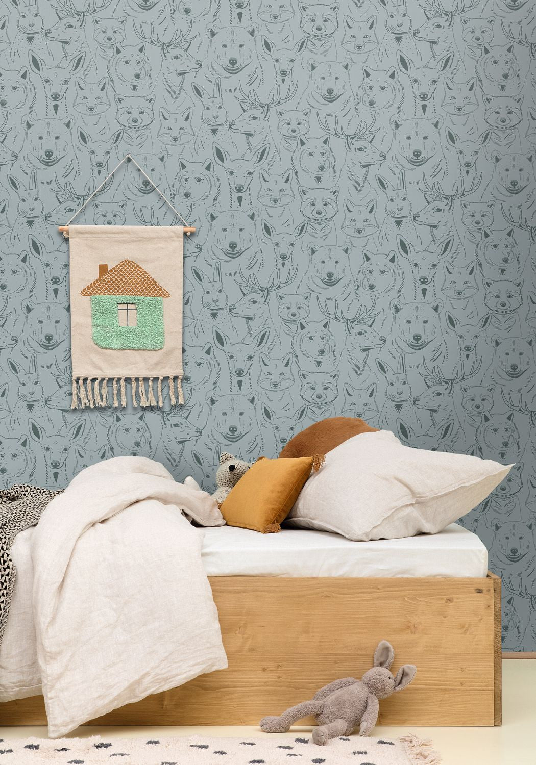 S 'amuser Wallpaper - Bleu Grise - Caselio - 103526090