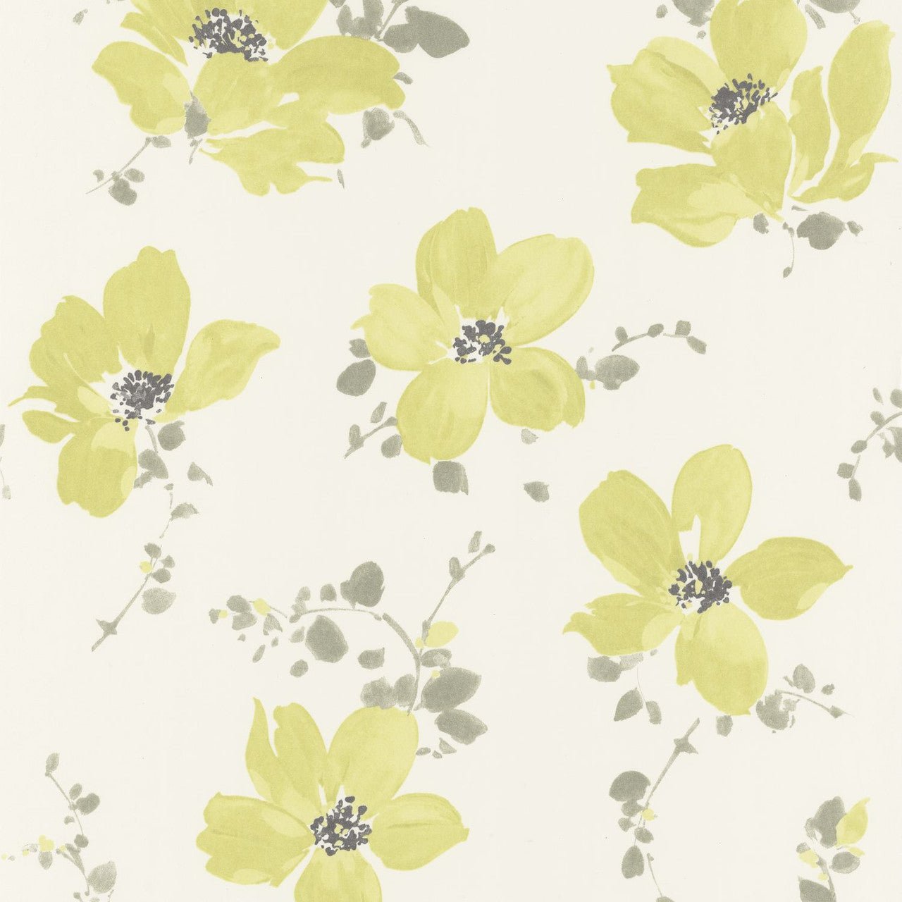Sabatini Florescence Wallpaper - Green - Casadeco - 82327210 - Premier Wallcovering