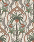 Safari Totem Wallpaper - Terracotta & Forest Green on Stone - 119/2011 - Cole & Son - Premier Wallcovering