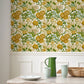 Saint-Paul De Vence Echappee Belle Wallpaper - Vert Anis / Jaune Soleil - Casadeco - 89817323 - Premier Wallcovering