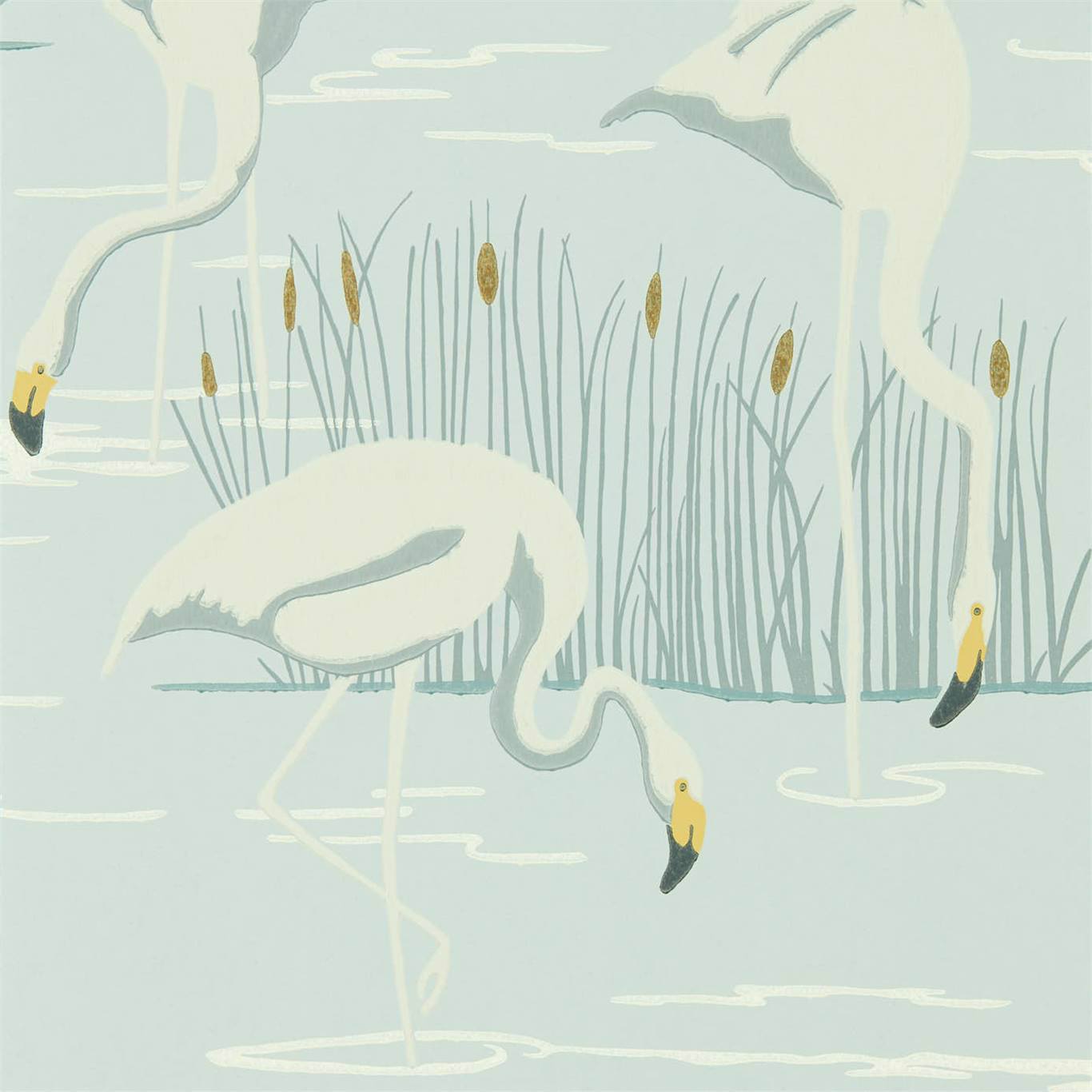 Salinas Wallpaper - Ice/Linen/Dijon - Harlequin - HSAW112155