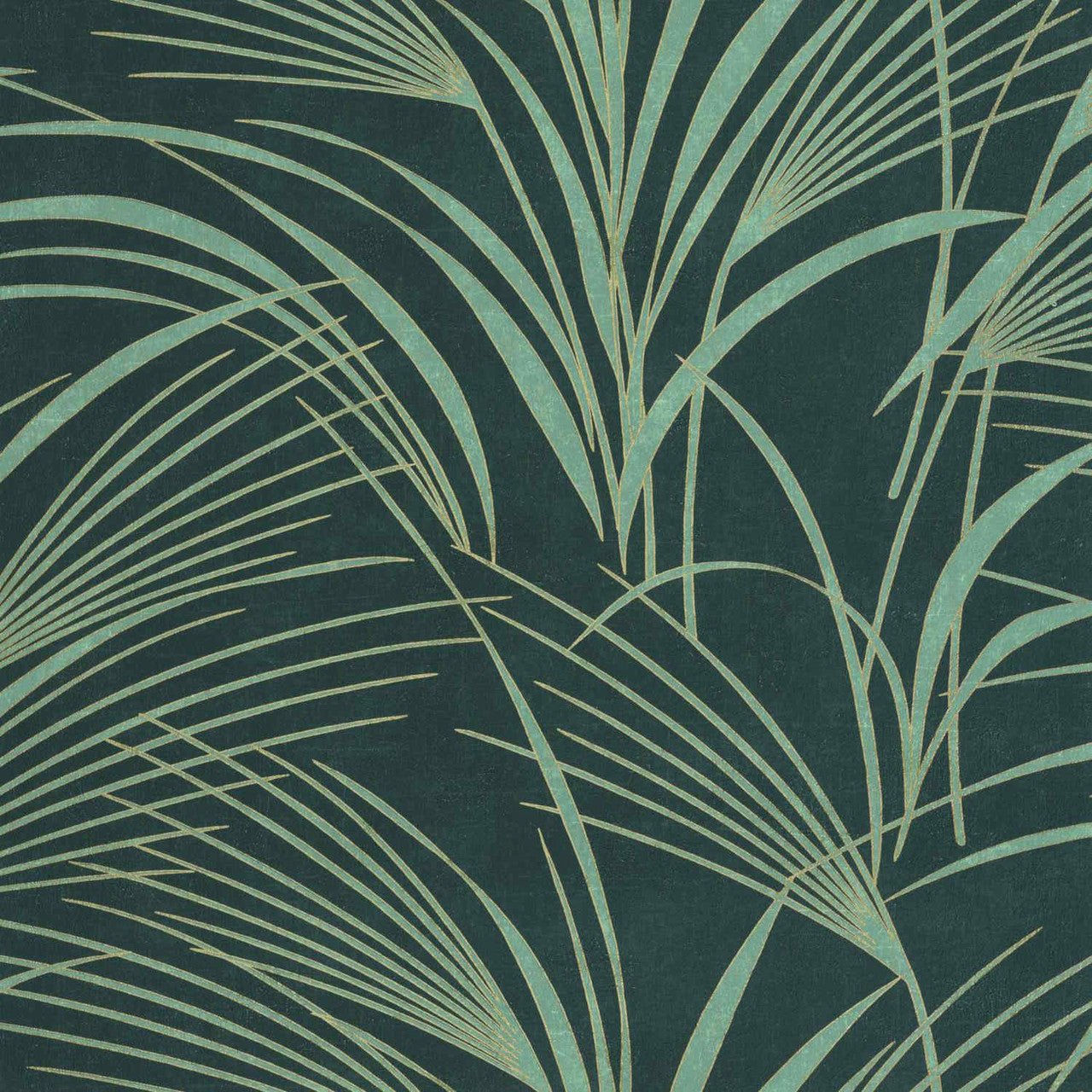 Samarra Babylone Wallpaper - Bleu Paon - Casadeco - 89726788 - Premier Wallcovering