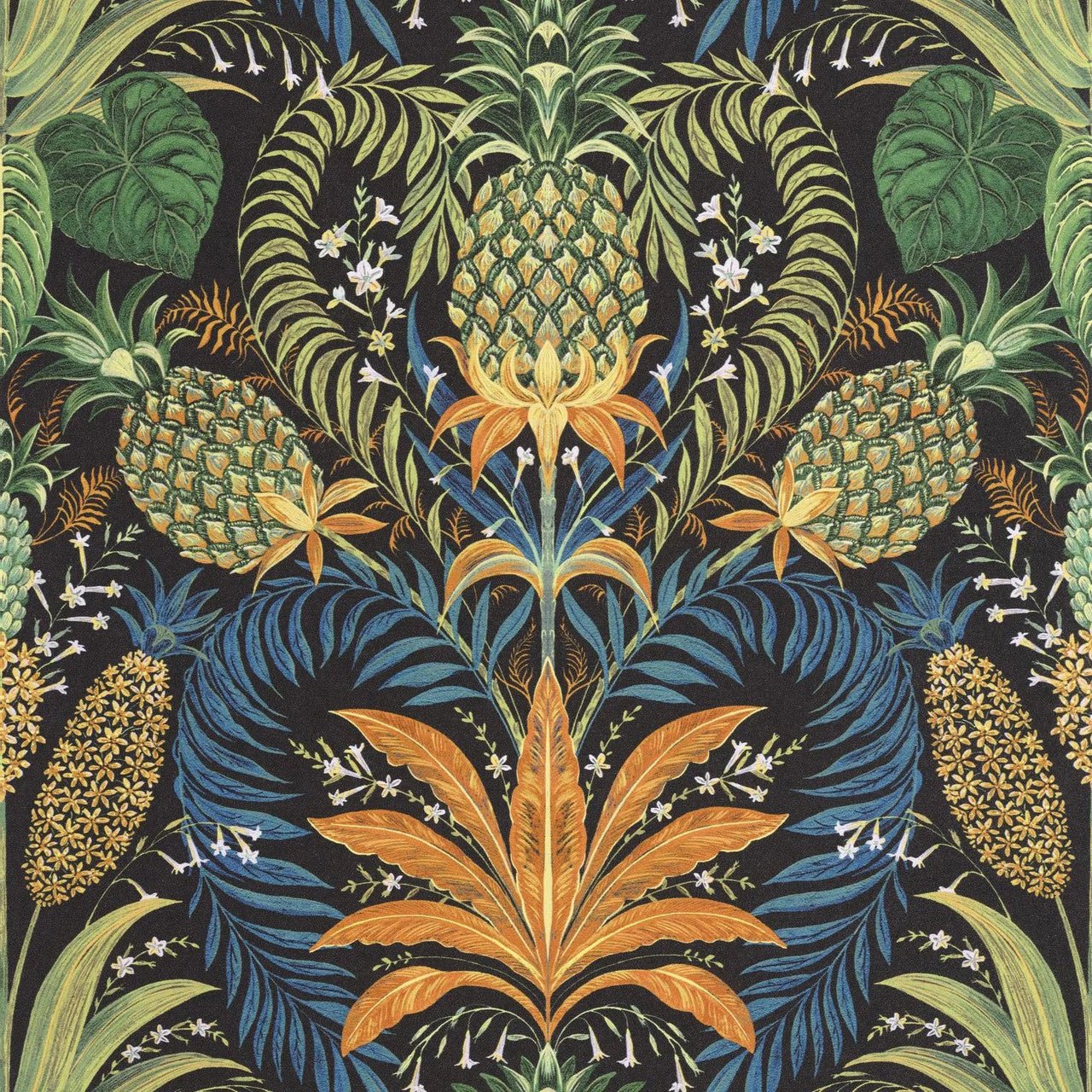 Samba Rio Wallpaper - Noir Fusain - Casadeco - 201827910 - Premier Wallcovering