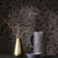 Sanara Matera Wallpaper - Noir Fusain - Casadeco - 201159999 - Premier Wallcovering