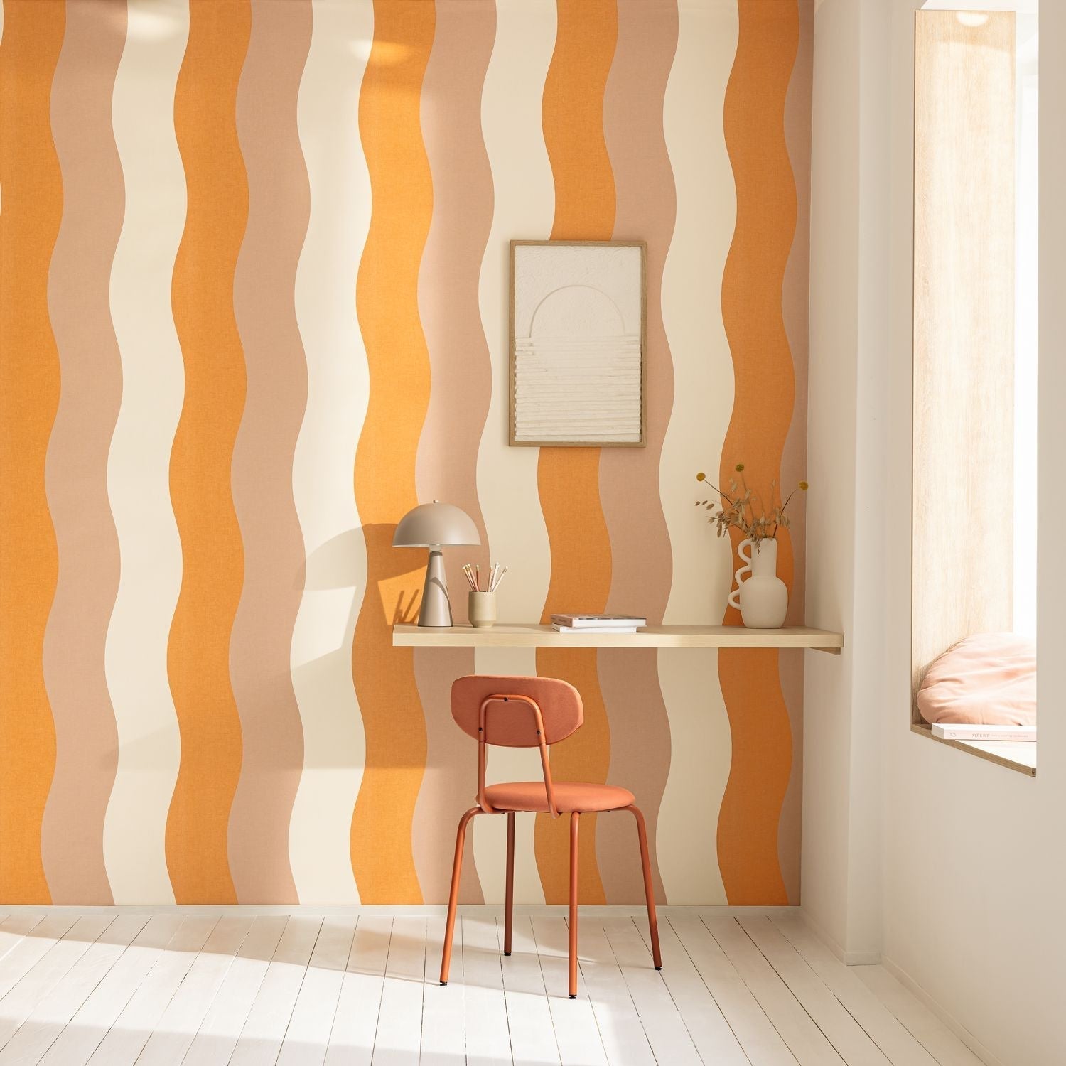 Sandy Wallpaper - Orange - Caselio - 106473044