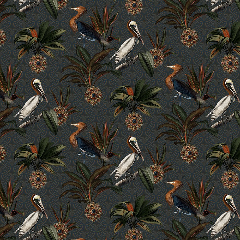Sapphire Birds Wallpaper - Sapphire - Boråstapeter - 2279 - Premier Wallcovering