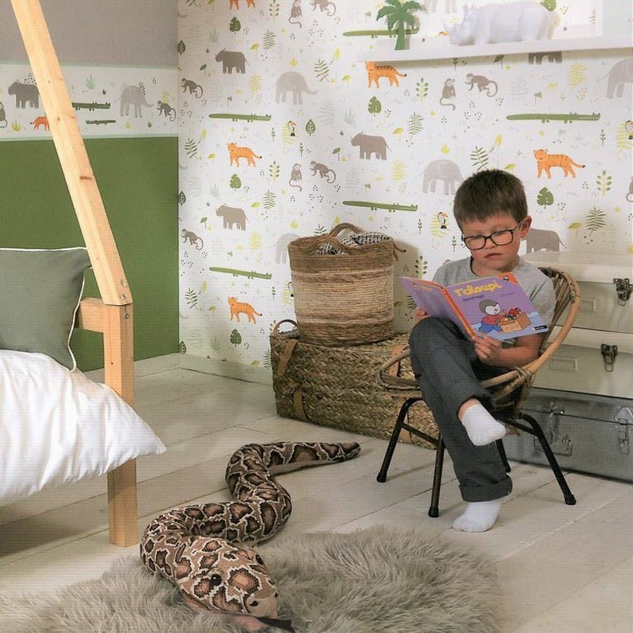 Savanna Happy Dreams Wallpaper - Beige - Casadeco - 82721205 - Premier Wallcovering