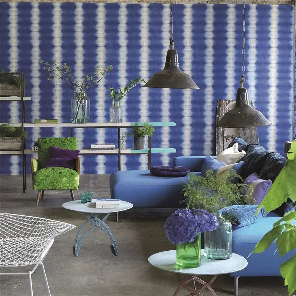 Savine Wallpaper - Turquoise - P615/03 - Designers Guild