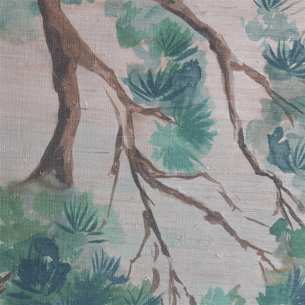 Scene D Arbre Grasscloth Wallpaper - Elm - PDG1181/01 - Designers Guild