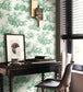 Scene D'Ete Les Belles Toiles De Jouy Wallpaper - Vert Empire - Casadeco - 87917710 - Premier Wallcovering