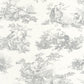 Scene D'Ete Les Belles Toiles De Jouy Wallpaper - Gris Perle - Casadeco - 87919103 - Premier Wallcovering