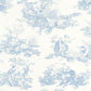Scene D'Ete Les Belles Toiles De Jouy Wallpaper - Bleu Porcelaine - Casadeco - 87916217 - Premier Wallcovering