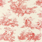 Scene D'Ete Les Belles Toiles De Jouy Wallpaper - Rouge Carmin - Casadeco - 87918201 - Premier Wallcovering