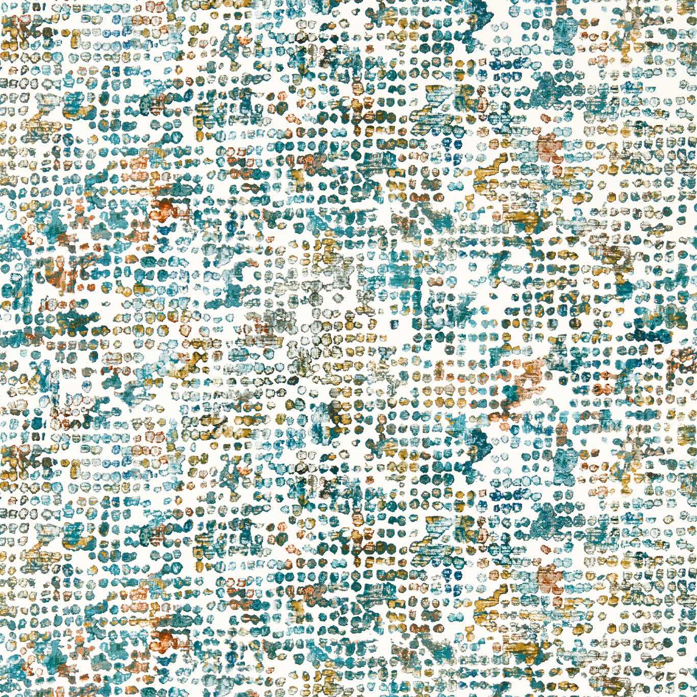 Scintilla Wallpaper - Teal/Spice - Clarke & Clarke - W0154/04 - Premier Wallcovering