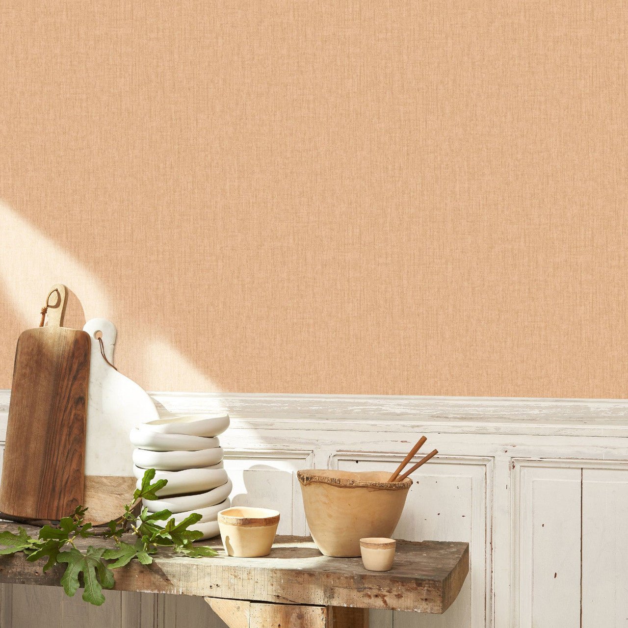 Scribe Babylone Wallpaper - Peau De Peche - Casadeco - 89753310 - Premier Wallcovering