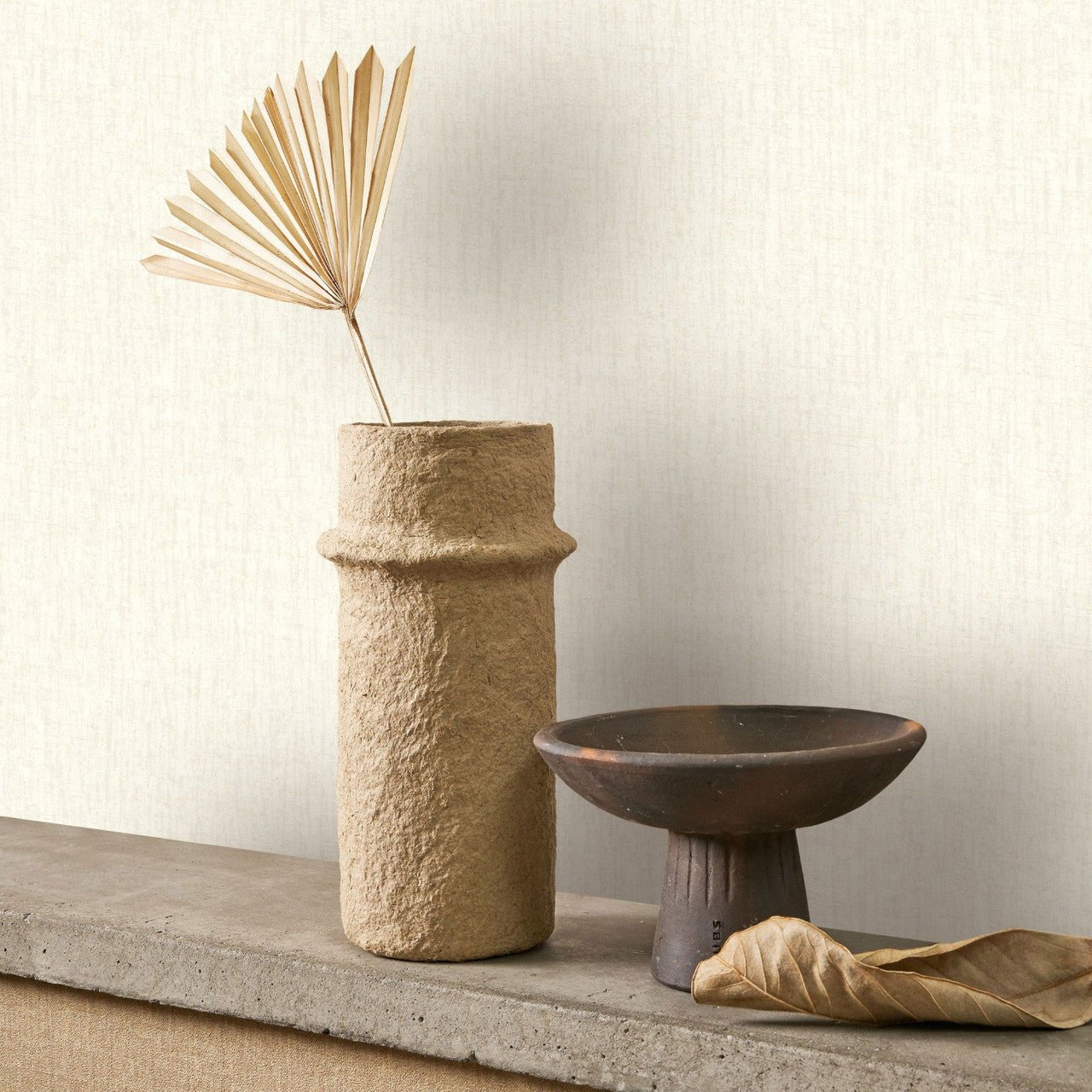 Scribe Babylone Wallpaper - Blanc Coton - Casadeco - 89750130 - Premier Wallcovering