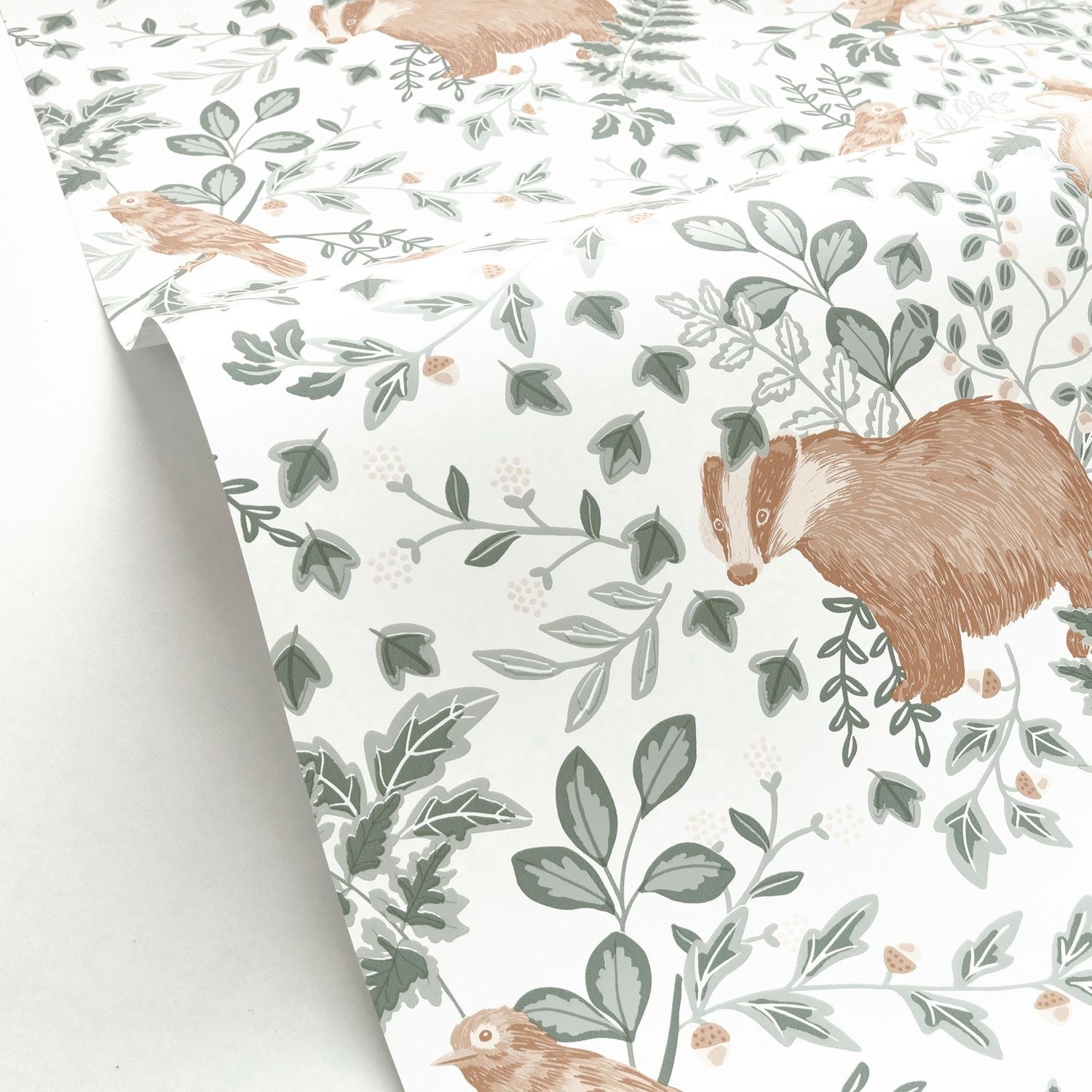 Se Faufiler Wallpaper - Vert De Gris - Caselio - 103547220