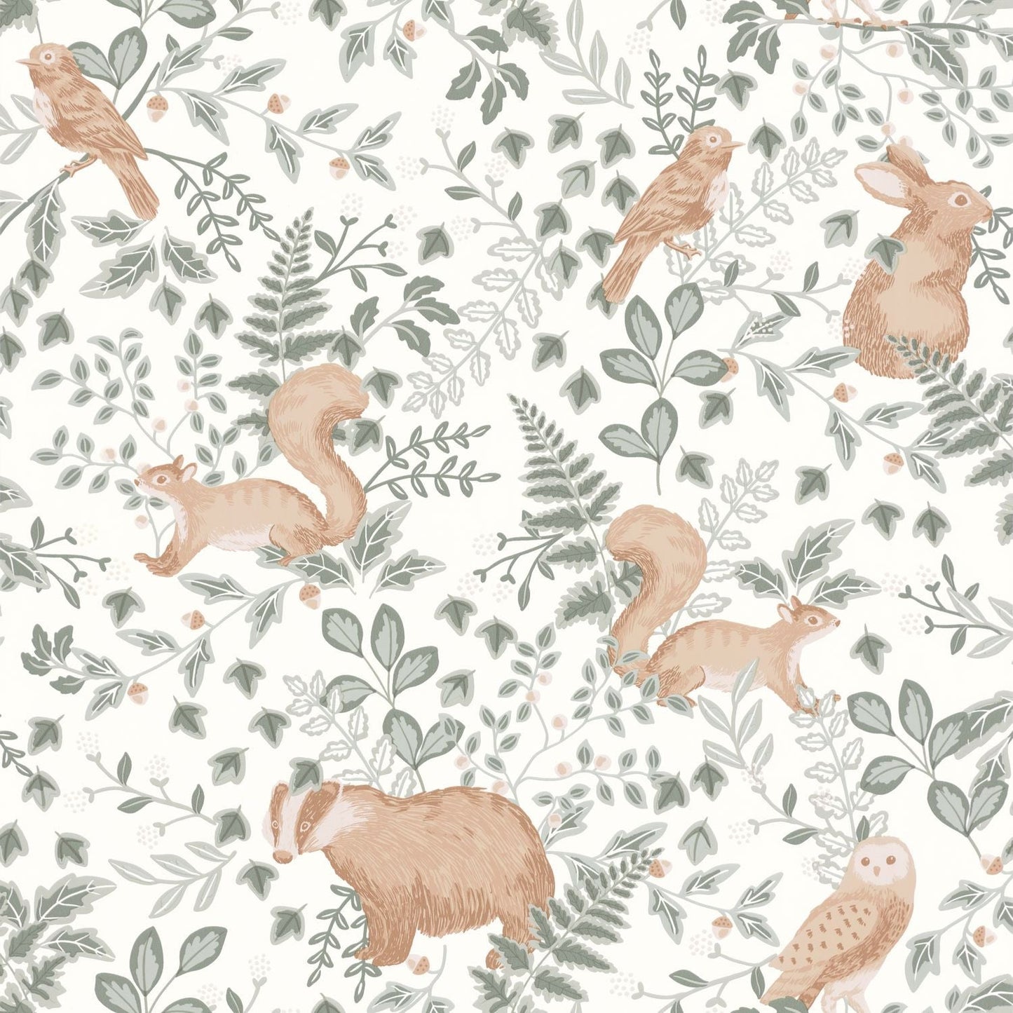Se Faufiler Wallpaper - Vert De Gris - Caselio - 103547220