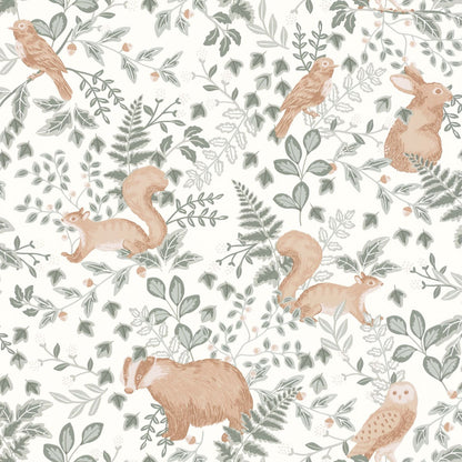 Se Faufiler Wallpaper - Vert De Gris - Caselio - 103547220