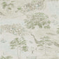 Sea Houses Wallpaper - Green/Sand - Sanderson - DEBB216490