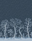 Seasonal Woods Wallpaper - Midnight - 120/6025 - Cole & Son - Premier Wallcovering