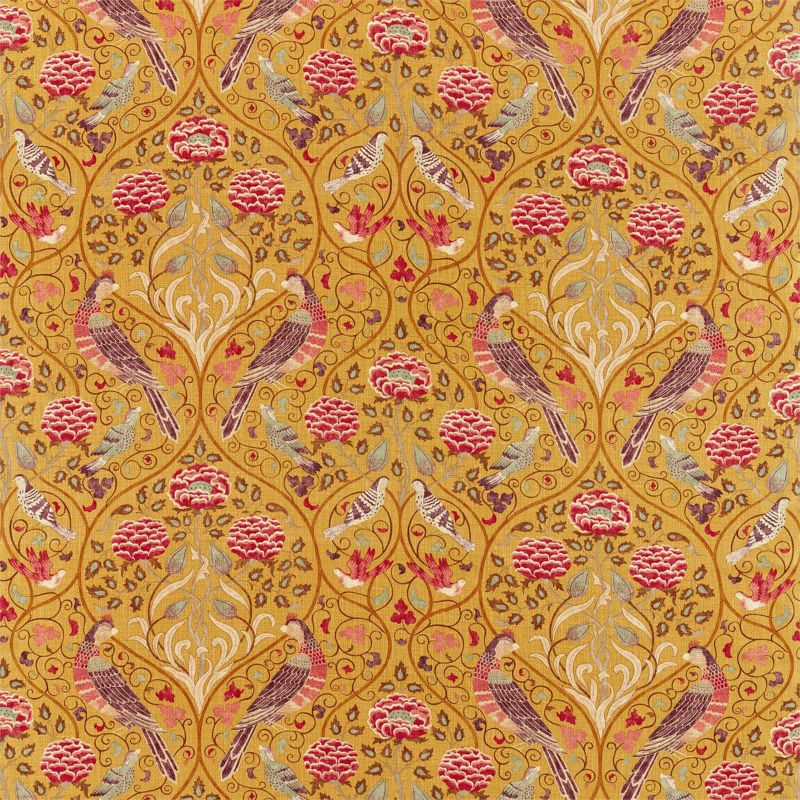Seasons By May Fabric - Saffron - Morris & Co - 226593 - Premier Wallcovering