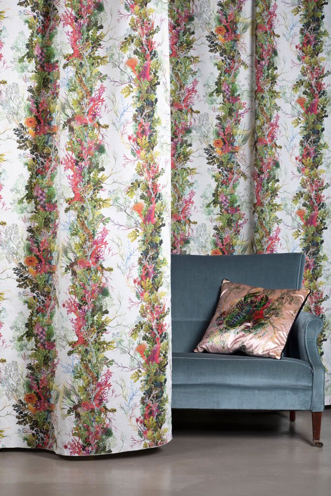 Seaweed Column Fabric - Original - Timorous Beasties - DIGIP/SCOL/LU/01 - Premier Wallcovering