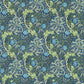 Seaweed Fabric - Cobalt/Thyme - Morris & Co - 224472 - Premier Wallcovering