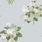 Secret Garden Classic Bouquet Wallpaper - Duck Egg / Green / Grey - Galerie - G78497 - Premier Wallcovering