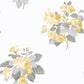 Secret Garden Classic Bouquet Wallpaper - Yellow / Grey / White - Galerie - G78502 - Premier Wallcovering