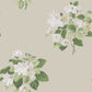Secret Garden Classic Bouquet Wallpaper - Taupe / Green - Galerie - G78500 - Premier Wallcovering