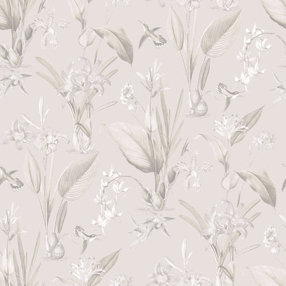 Secret Garden Cottage Botanical Wallpaper - Beiges / Grey - Galerie - G78503 - Premier Wallcovering