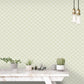 Secret Garden Trellis Negative Wallpaper - Sage Green - Galerie - G78523 - Premier Wallcovering