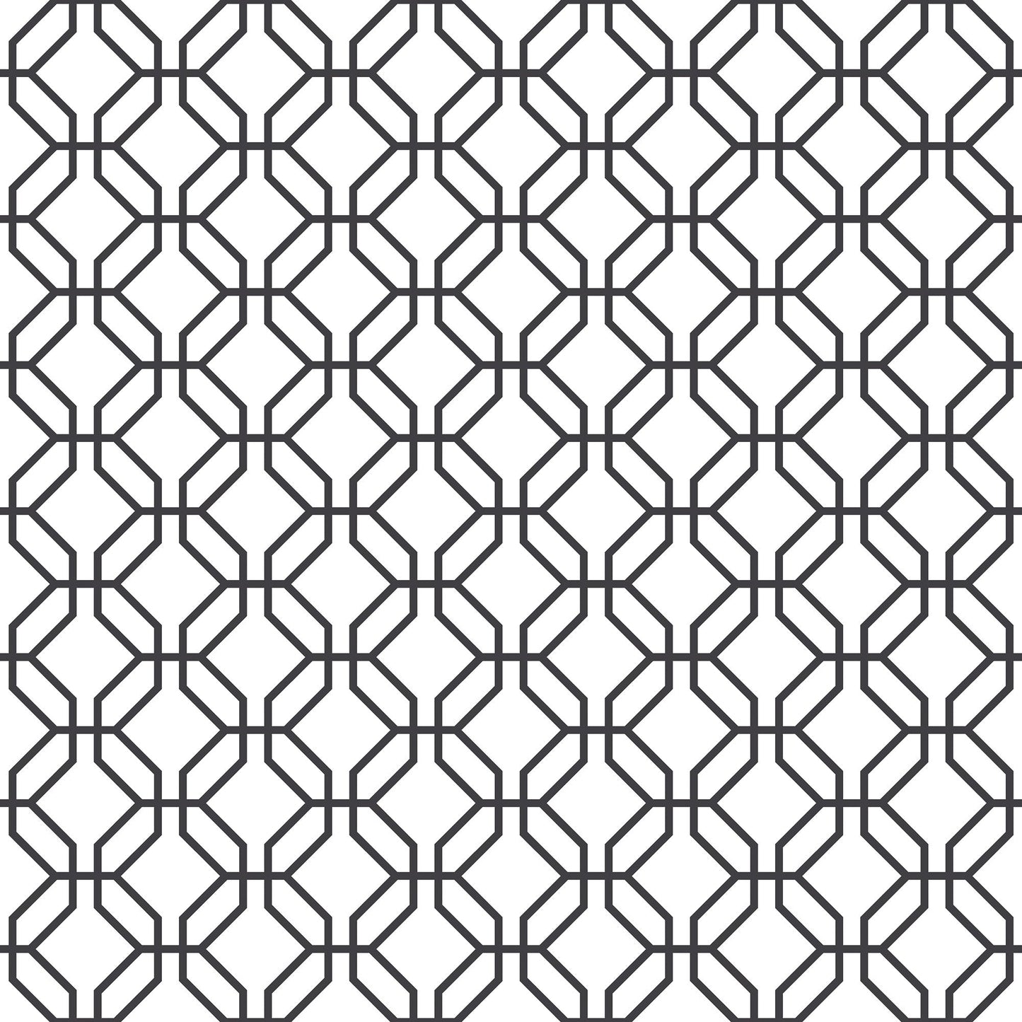 Secret Garden Trellis Negative Wallpaper - Black - Galerie - G78525 - Premier Wallcovering